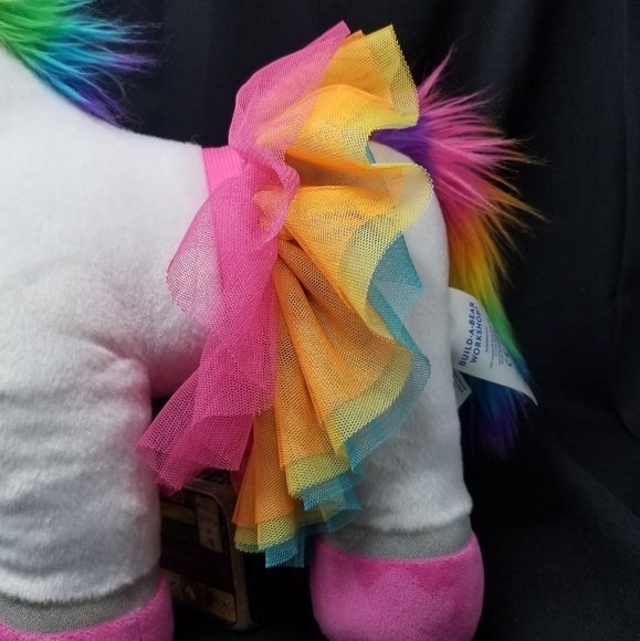 BUILD-A-BEAR WHITE & PINK UNICORN WITH TUTU - Picture 3 of 13